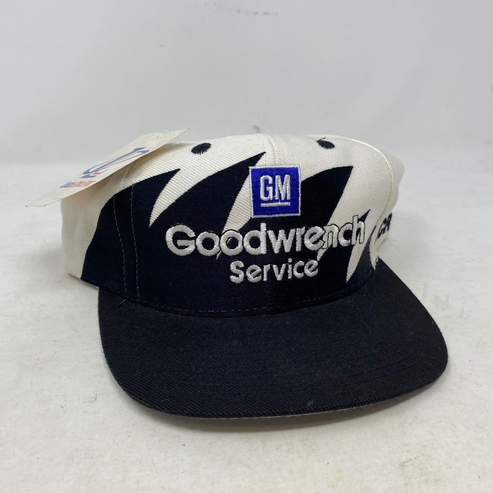 Vintage Dale Earnhardt GM Goodwrench Logo Athletic Shark Tooth Snapback Hat NEW